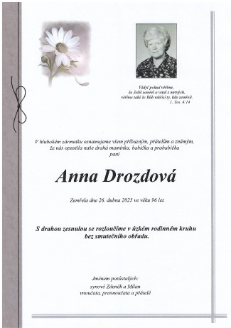 sken Drozdová Anna