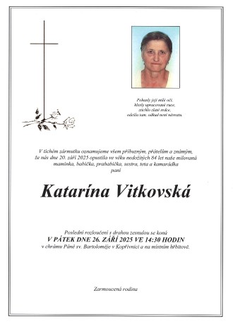 Vitkovská Katarína sken