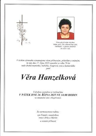 Hanzelková Věra sken