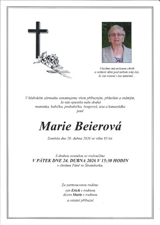 Beierová Marie sken
