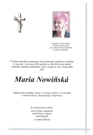parte Nowiňská Maria