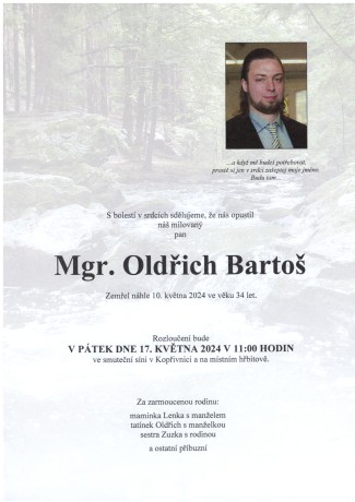 Parte Bartoš Oldřich