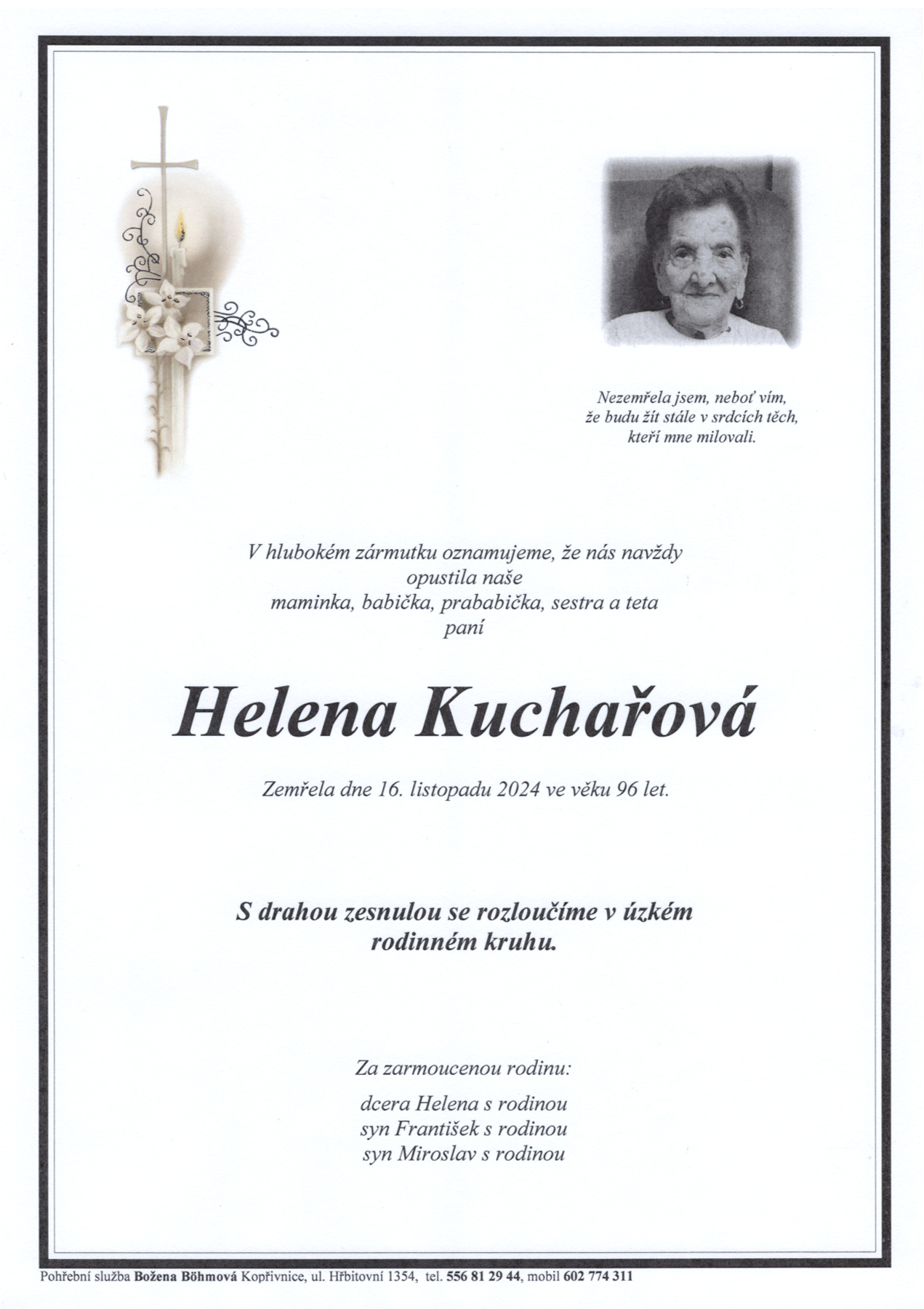 Parte Kuchařová Helena