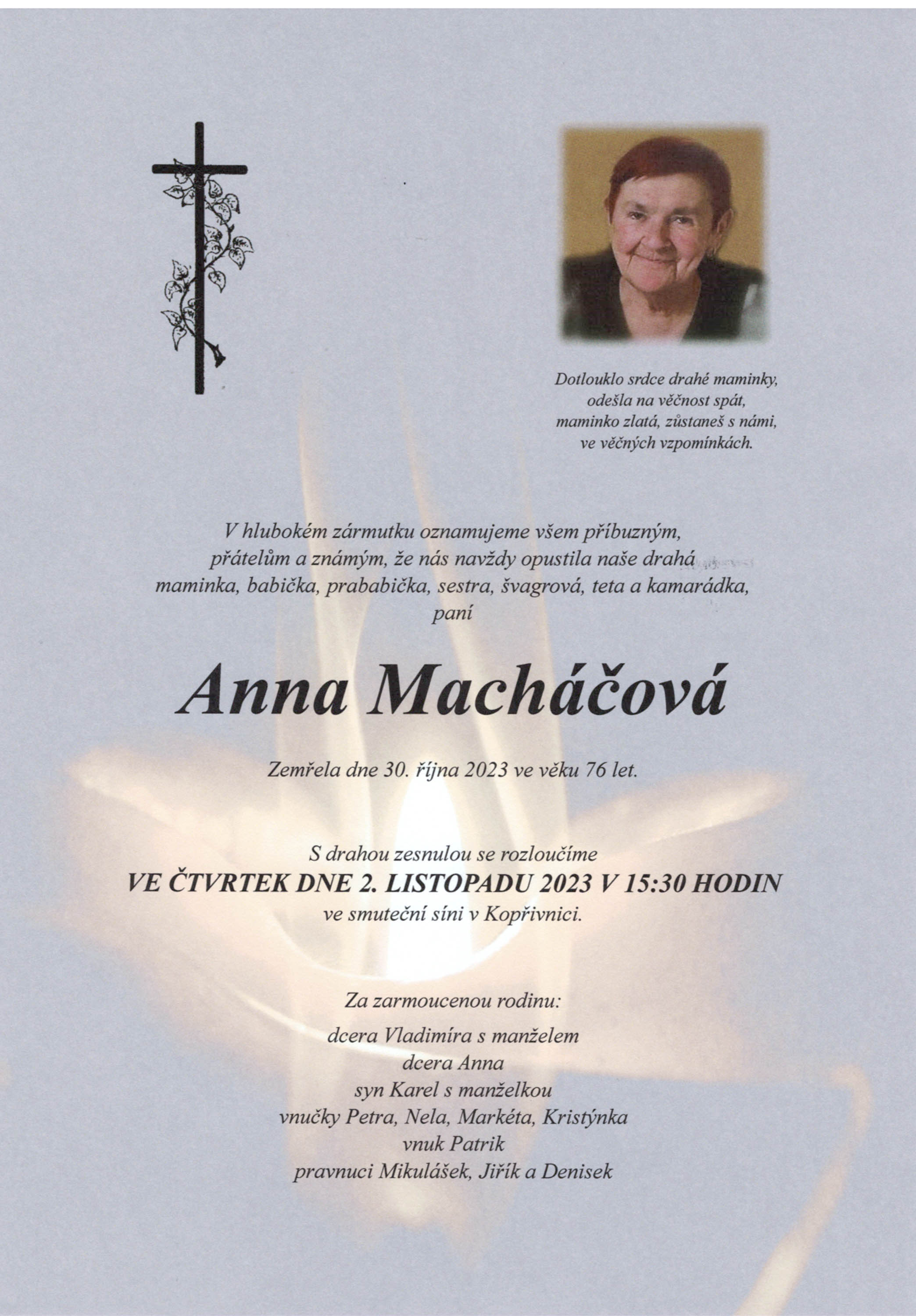 Parte Macháčová Anna
