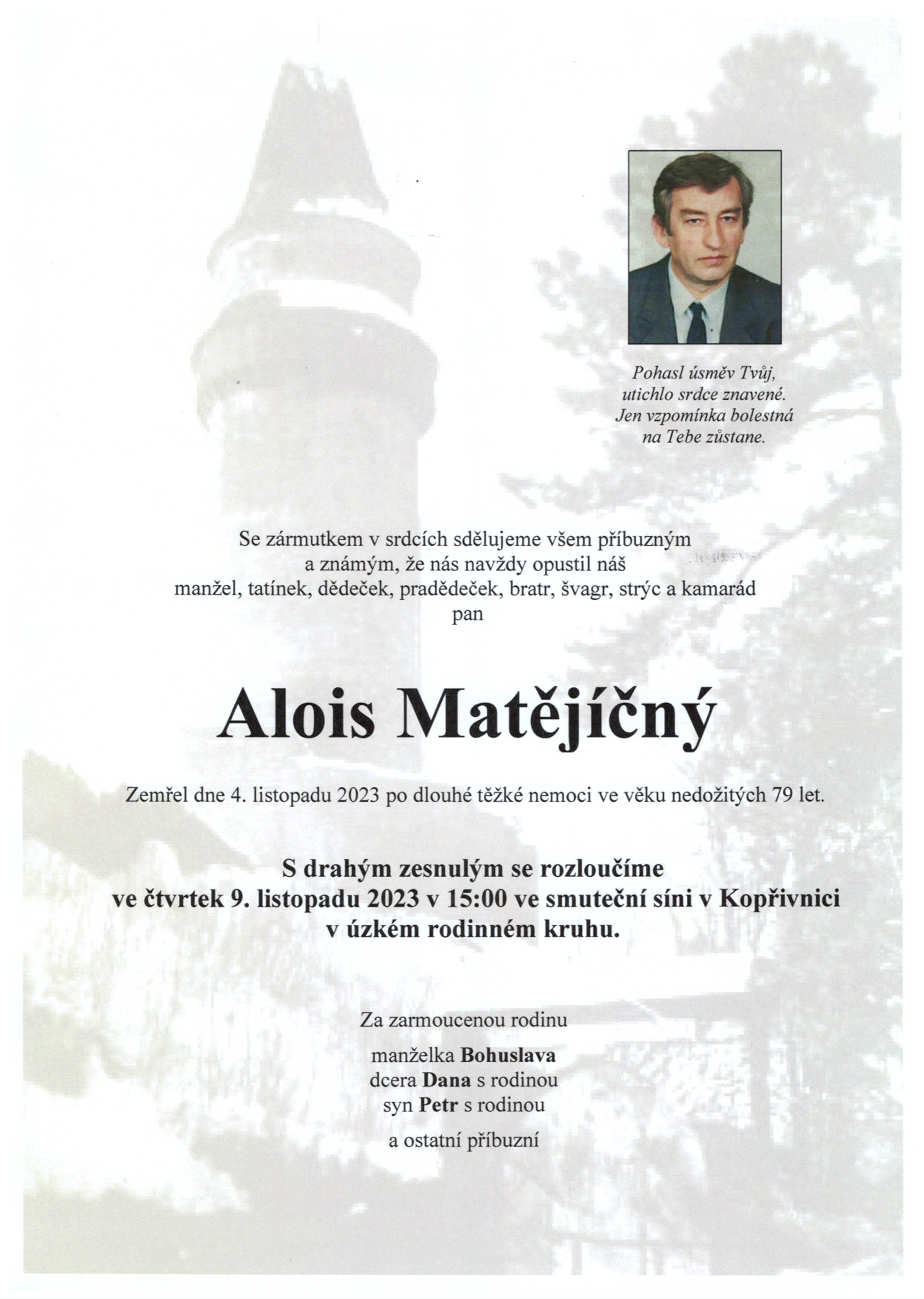 Parte Matějíčný Alois