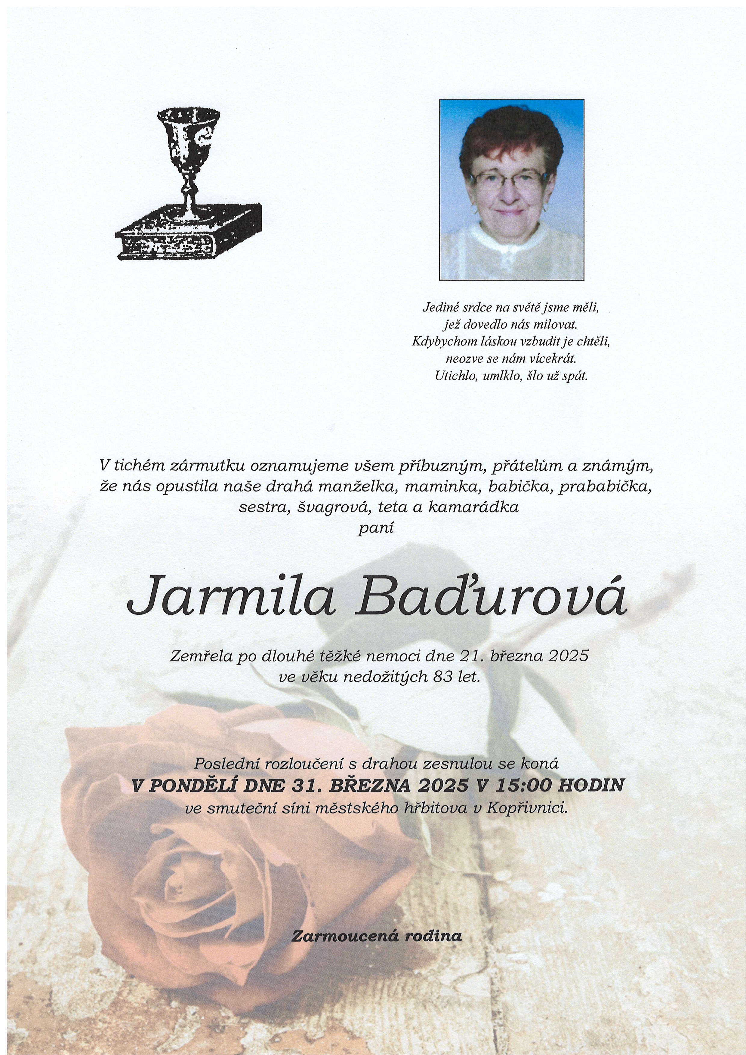 sken Baďurová Jarmila