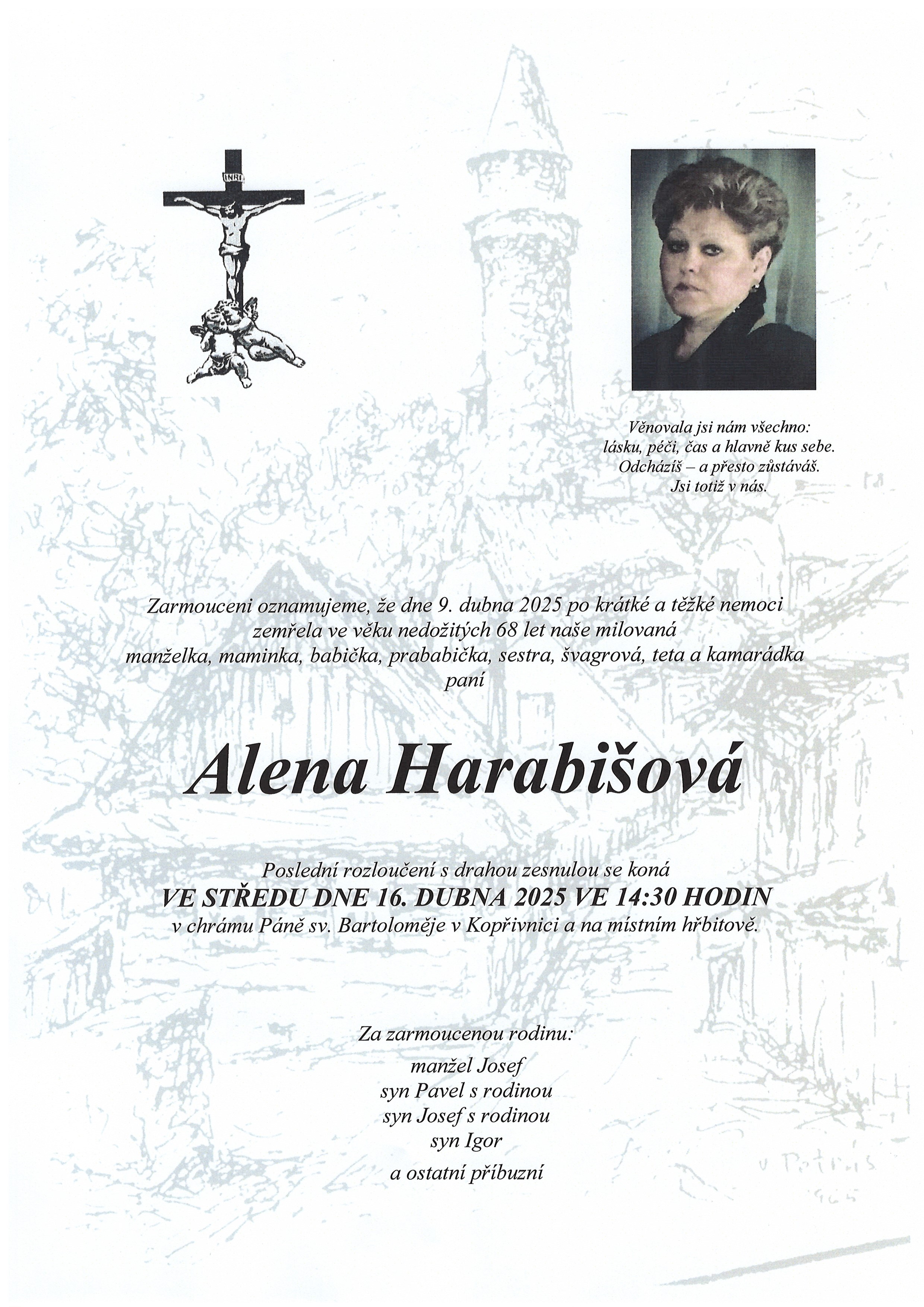 sken Harabišová Alena