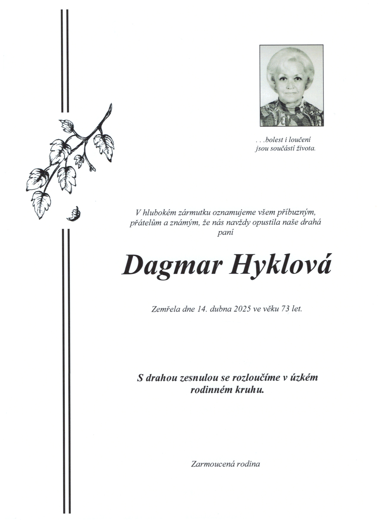 Parte Hyklová Dagmar
