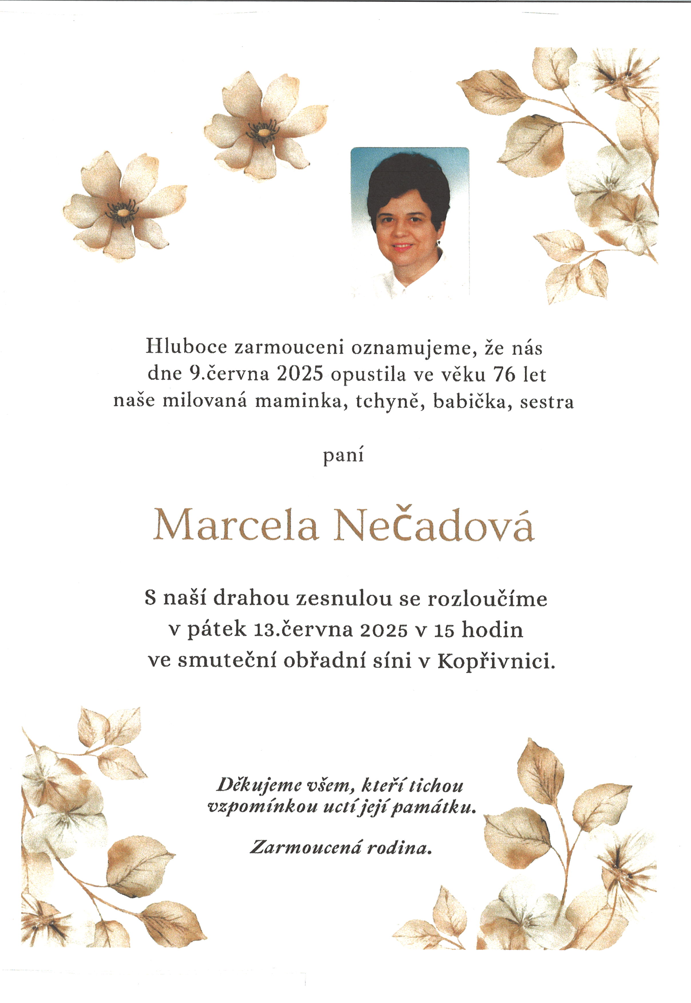 Nečadová sken parte