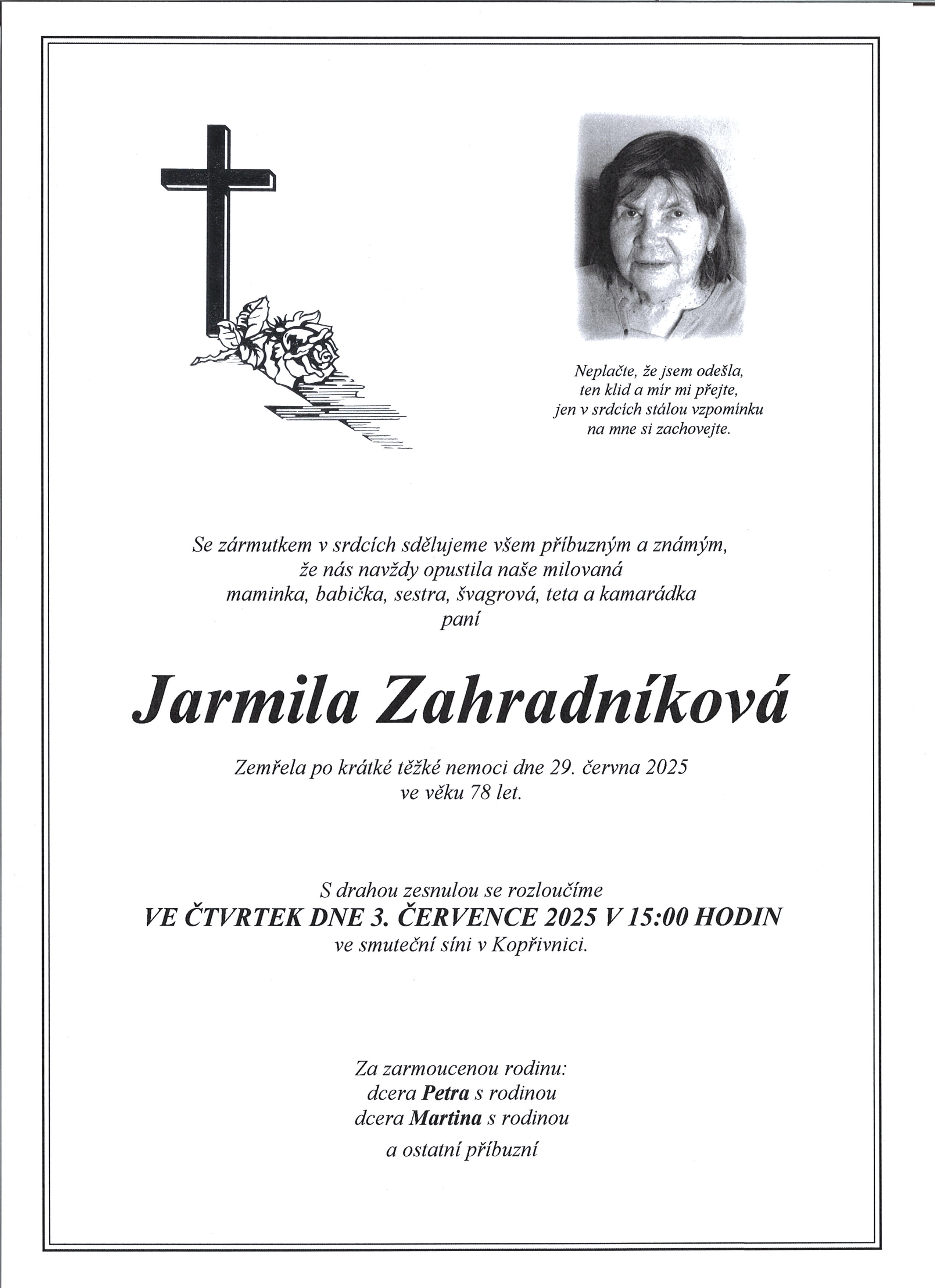 parte sken Zahradníková