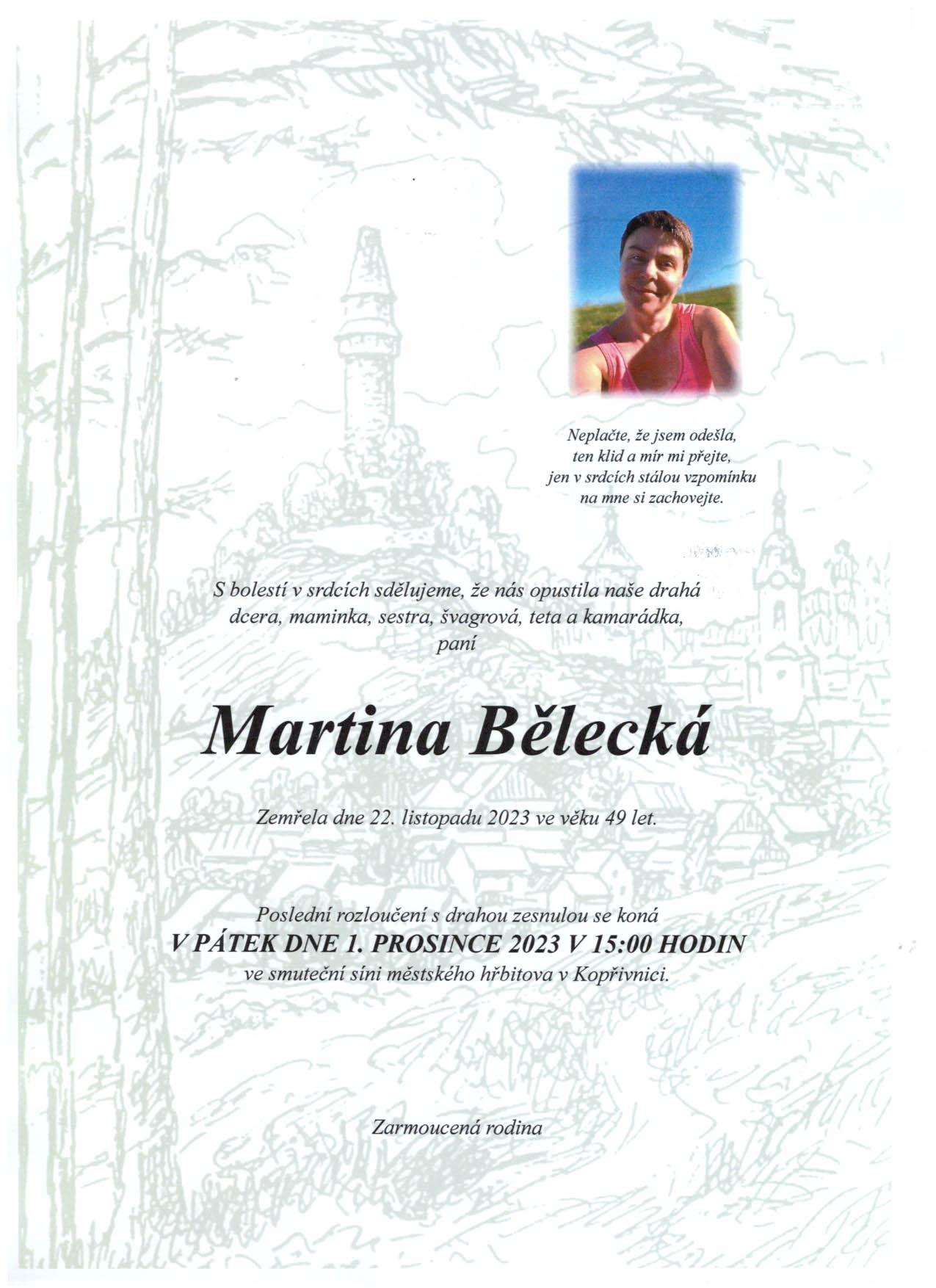 Bělecká Martina parte