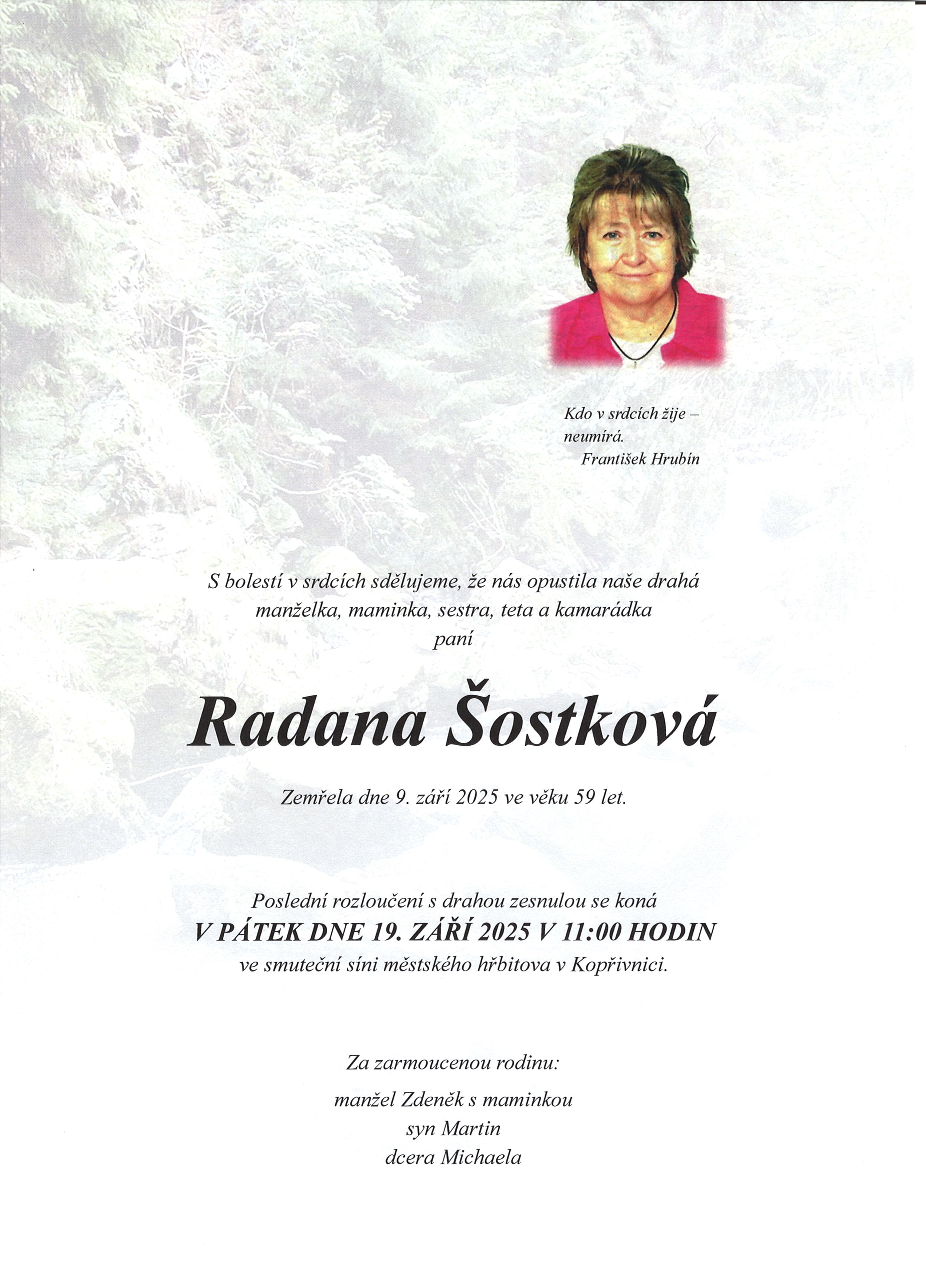 Šostková Radana sken parte