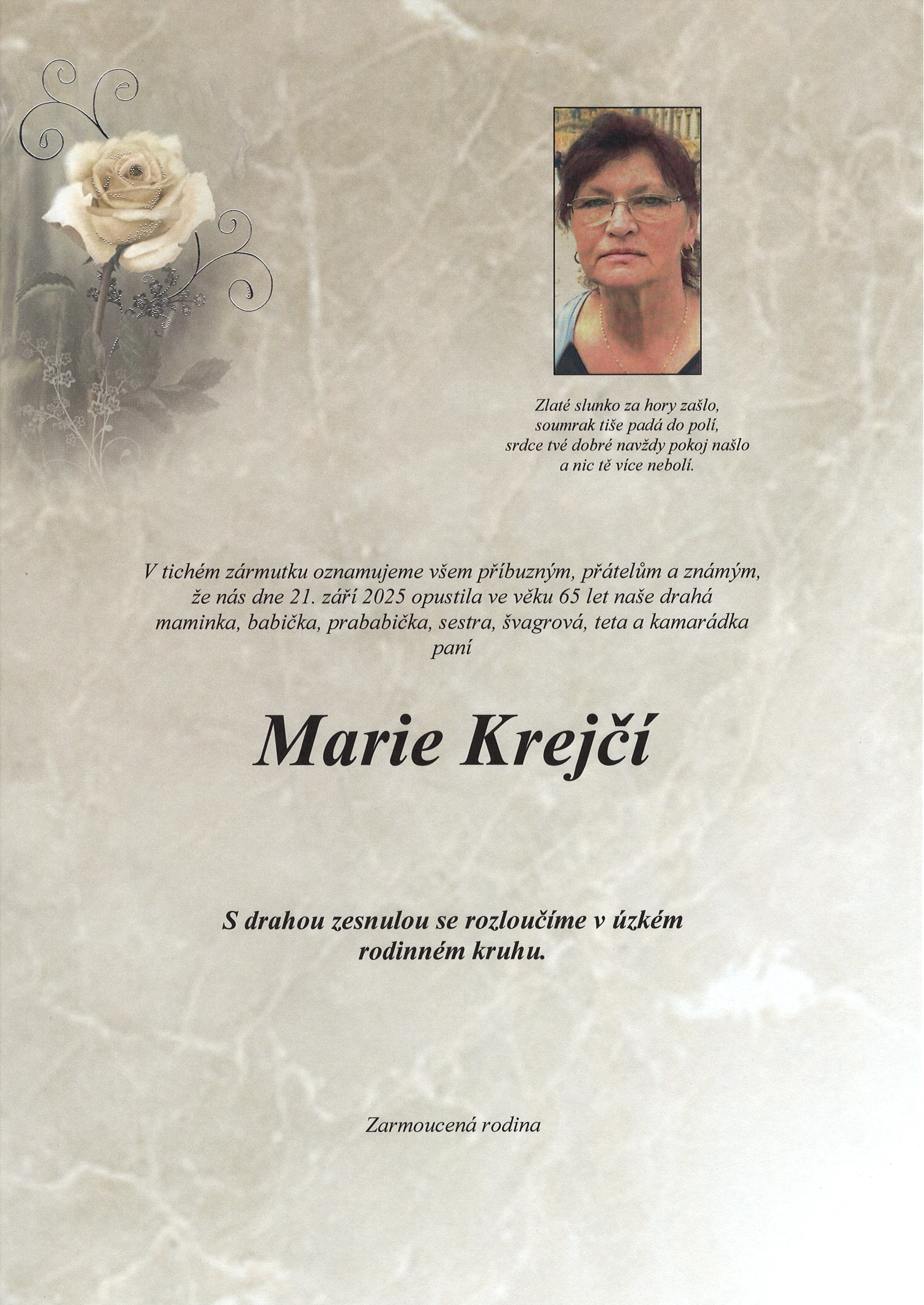 Krejčí Marie sken