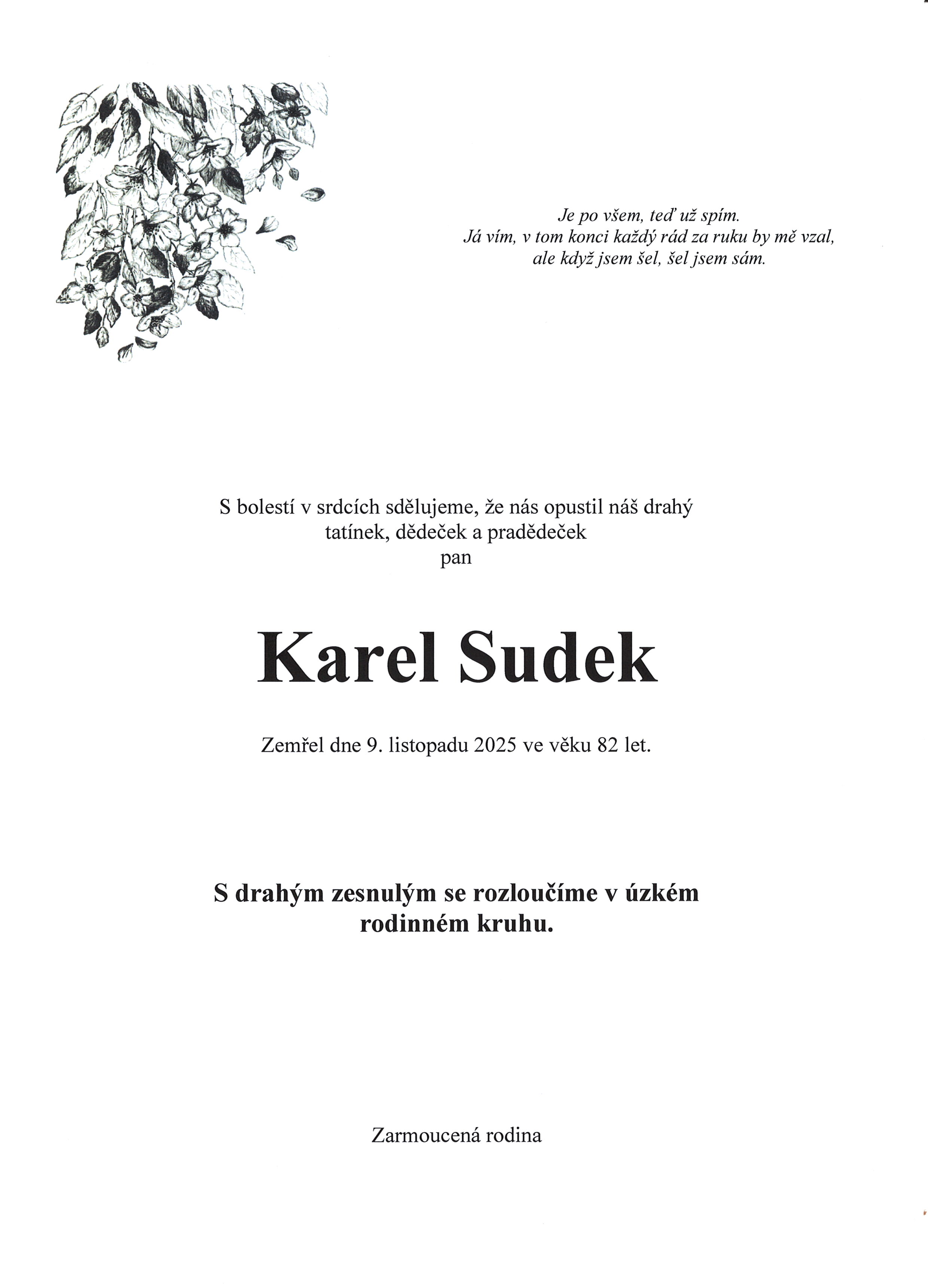 Sudek Karel sken