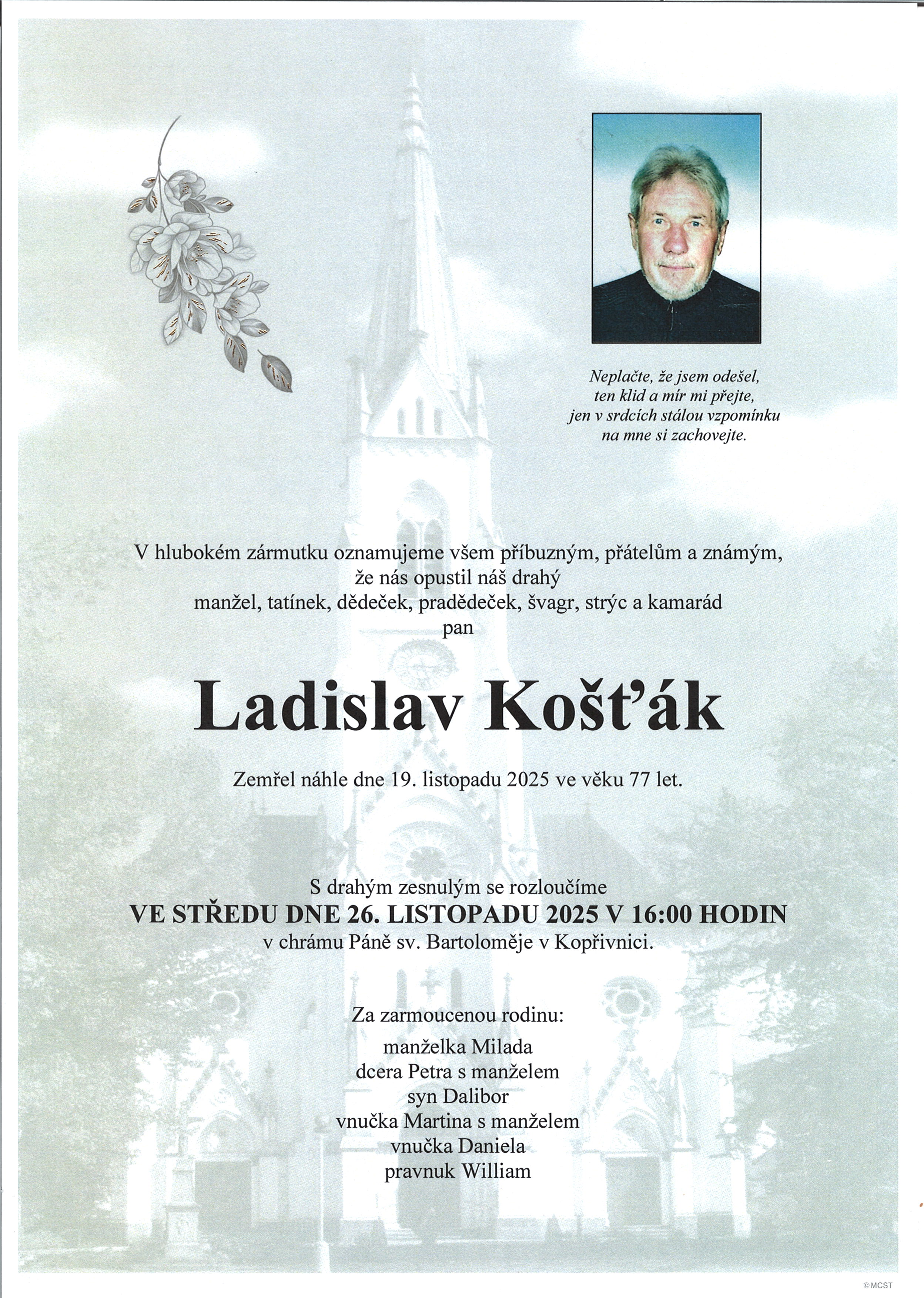 Košťák Ladislav sken