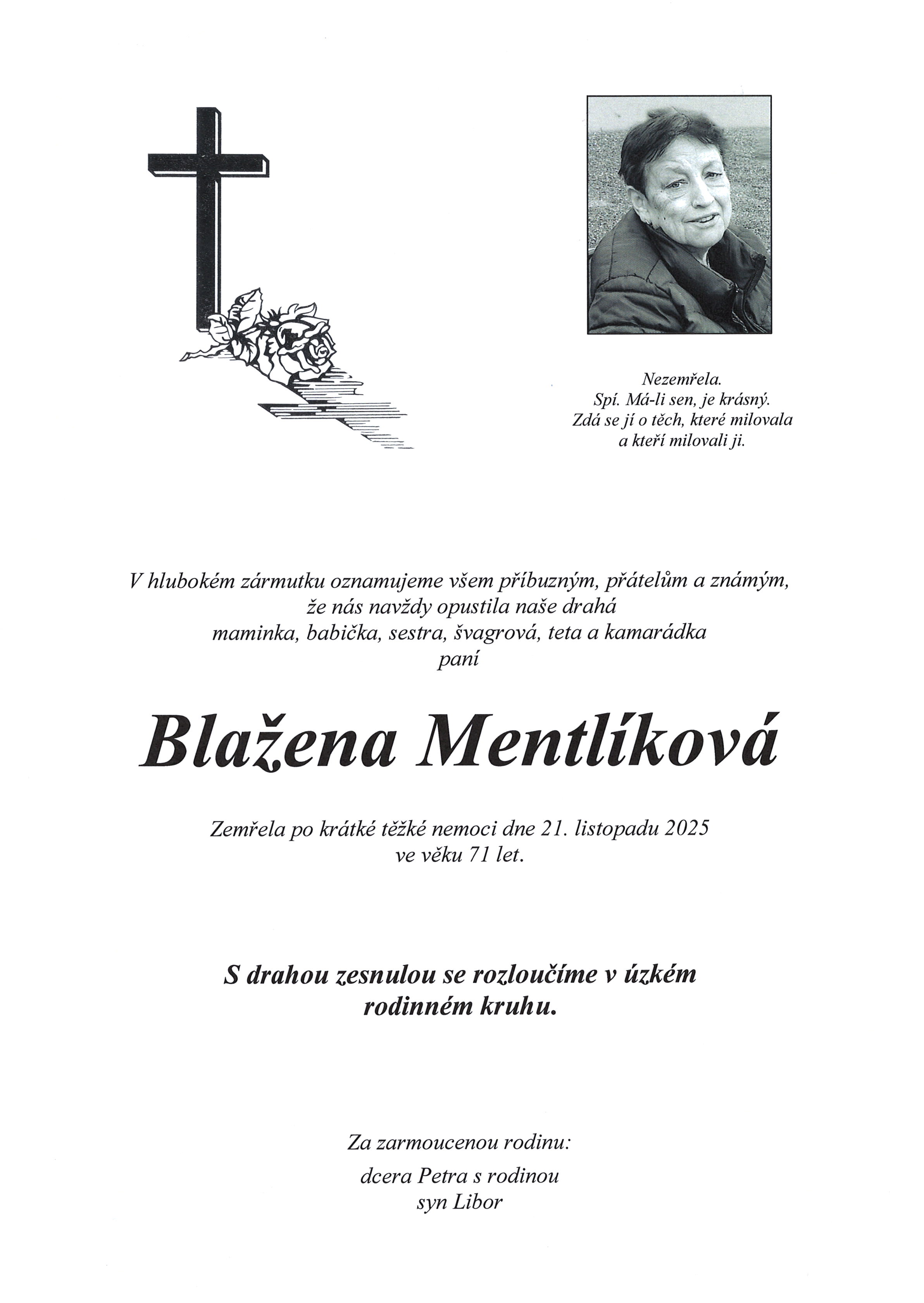 Mentlíková Blažena sken