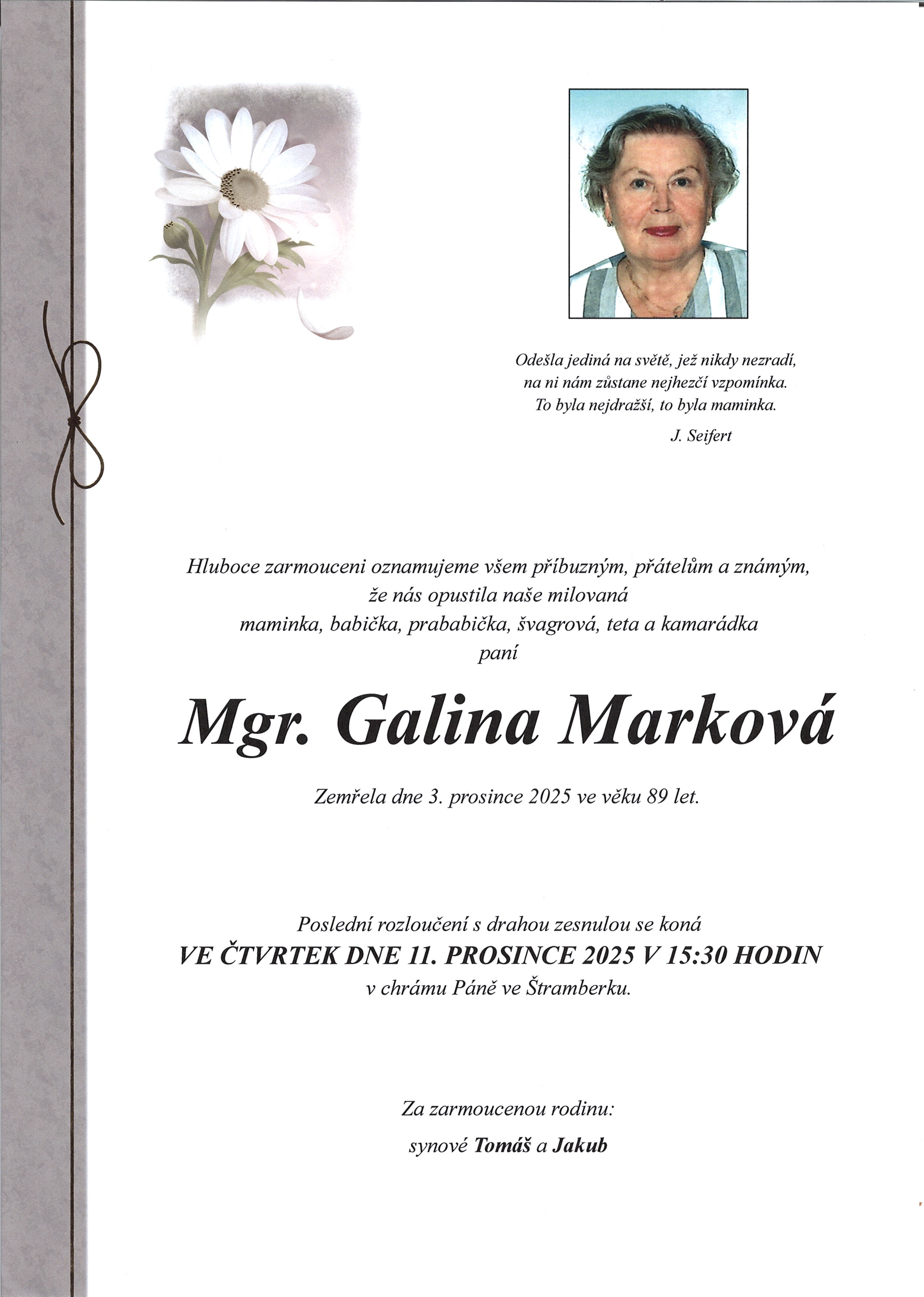 Marková Galina sken