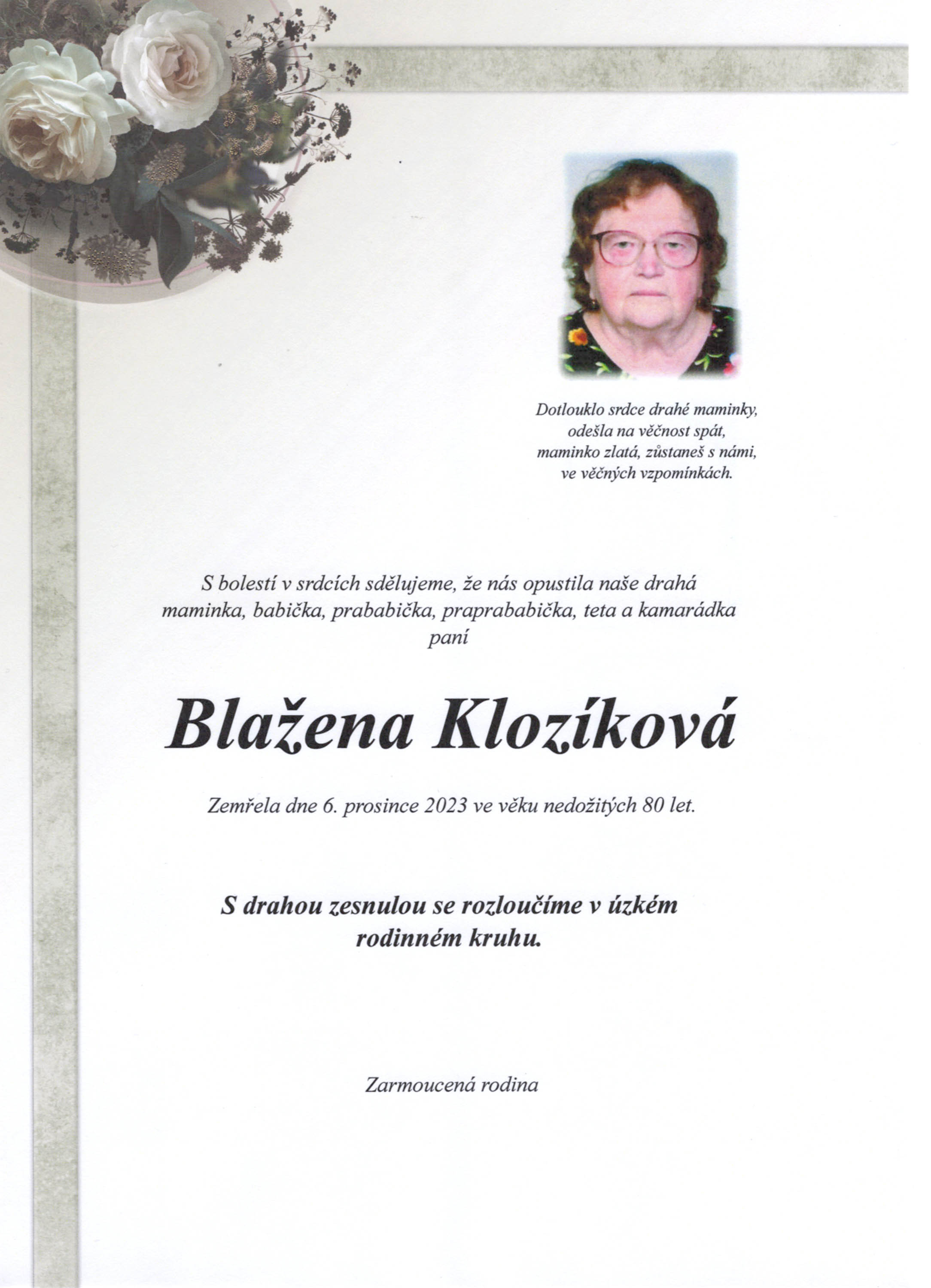 Klozíková sken