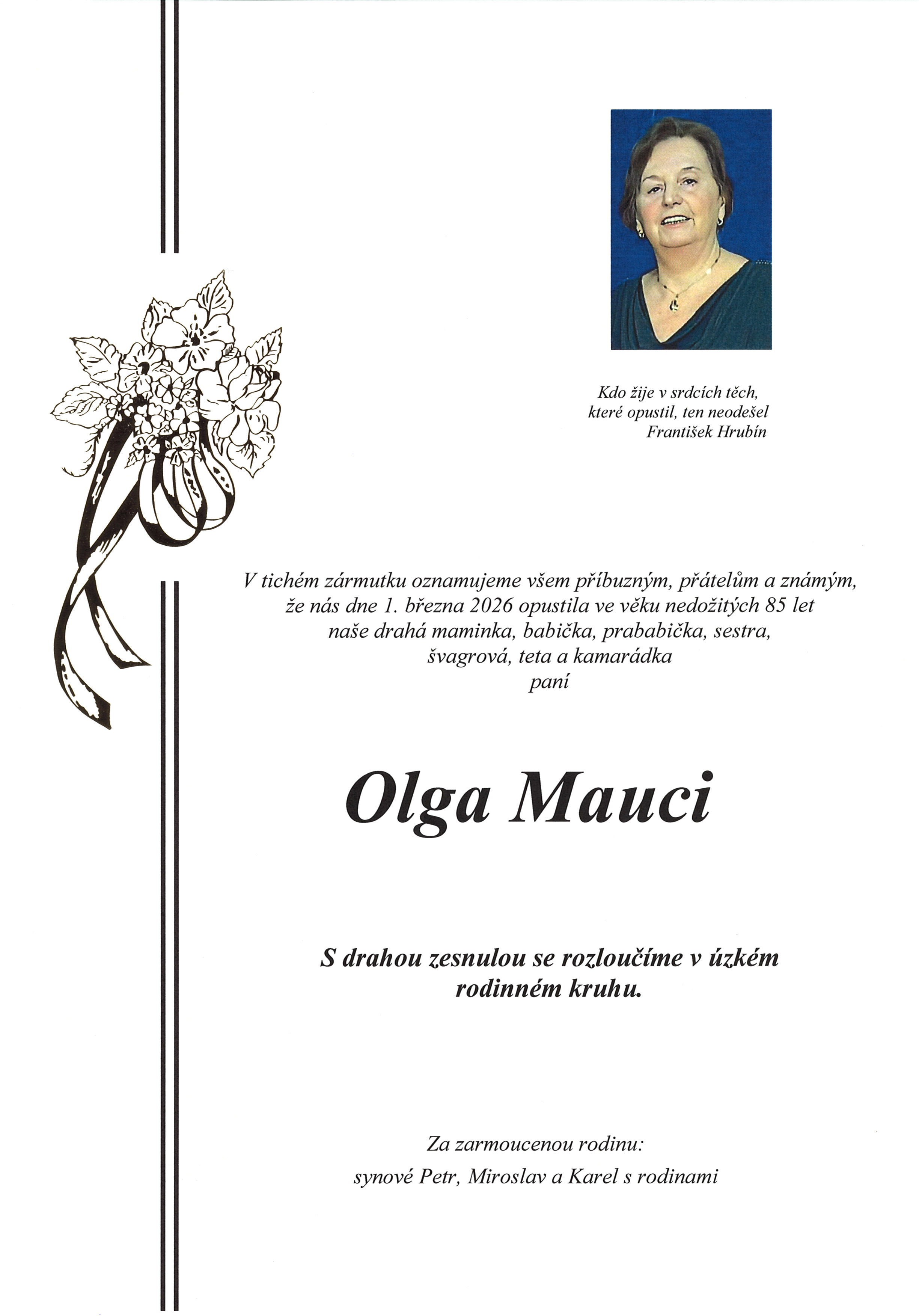 Mauci Olga sken