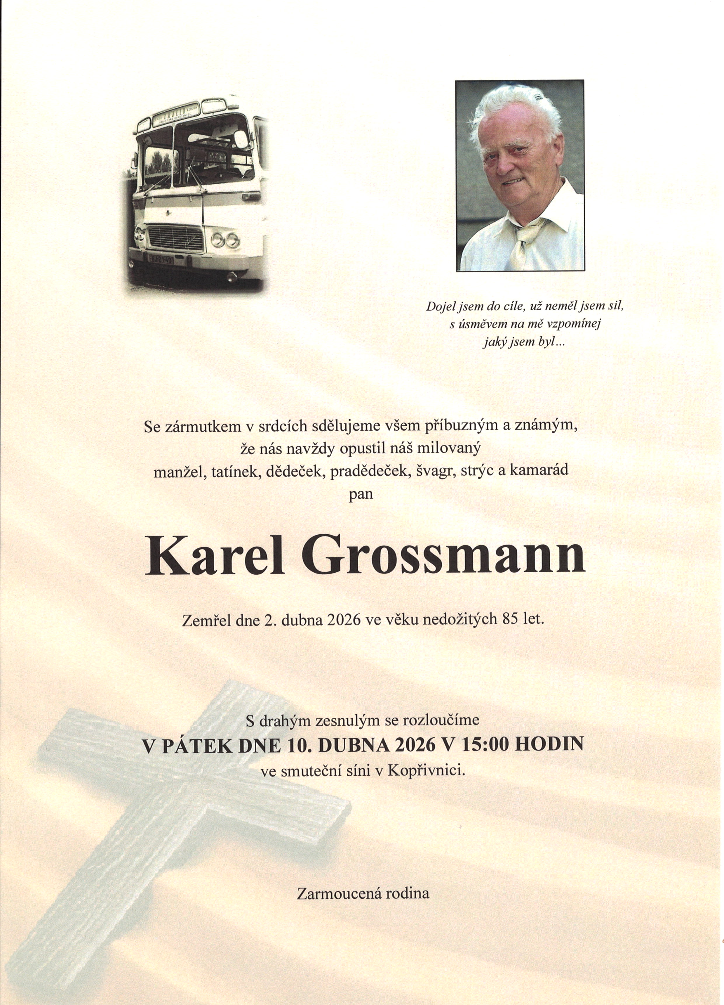 Grossmann Karel sken
