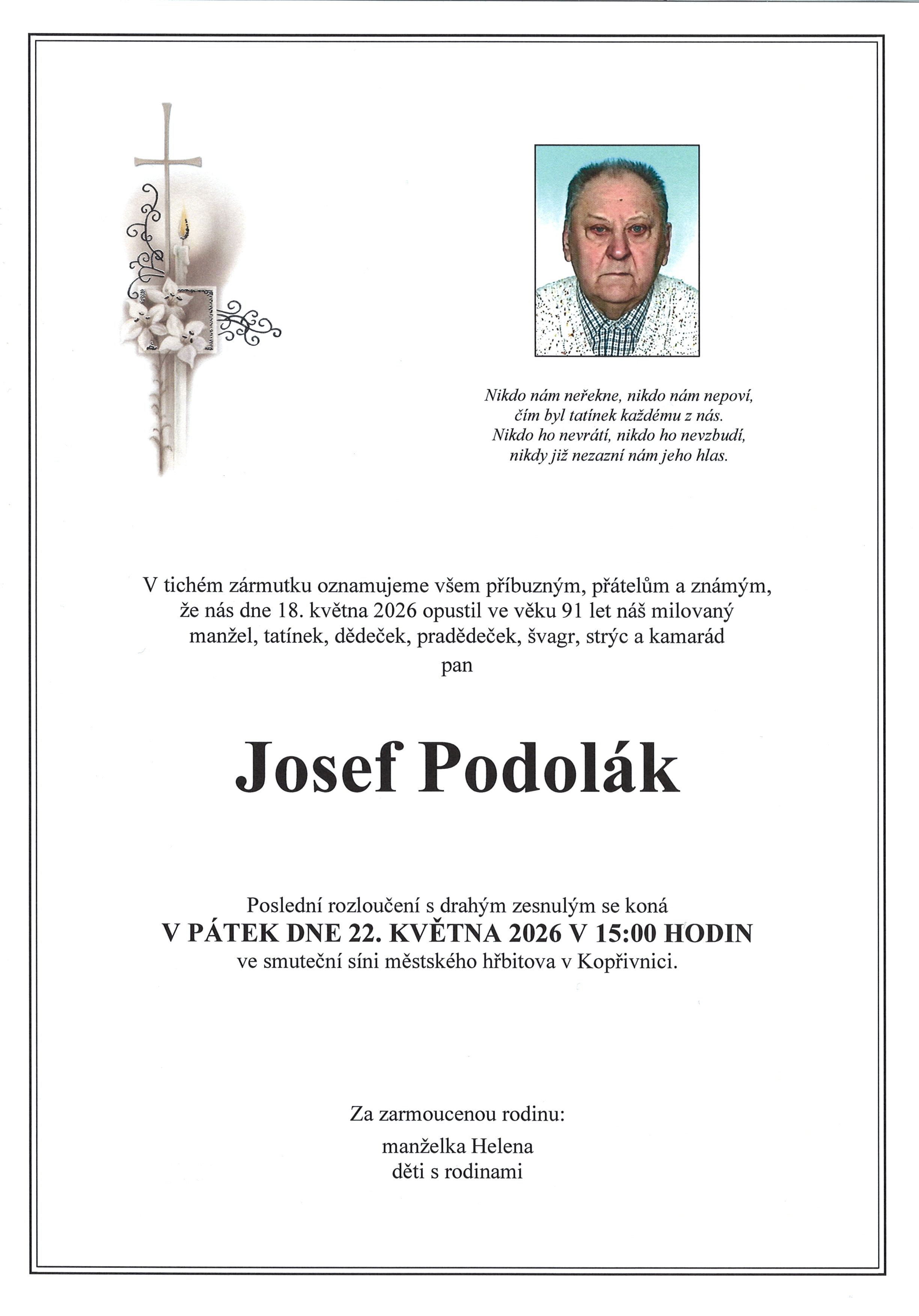 Podolák Josef sken