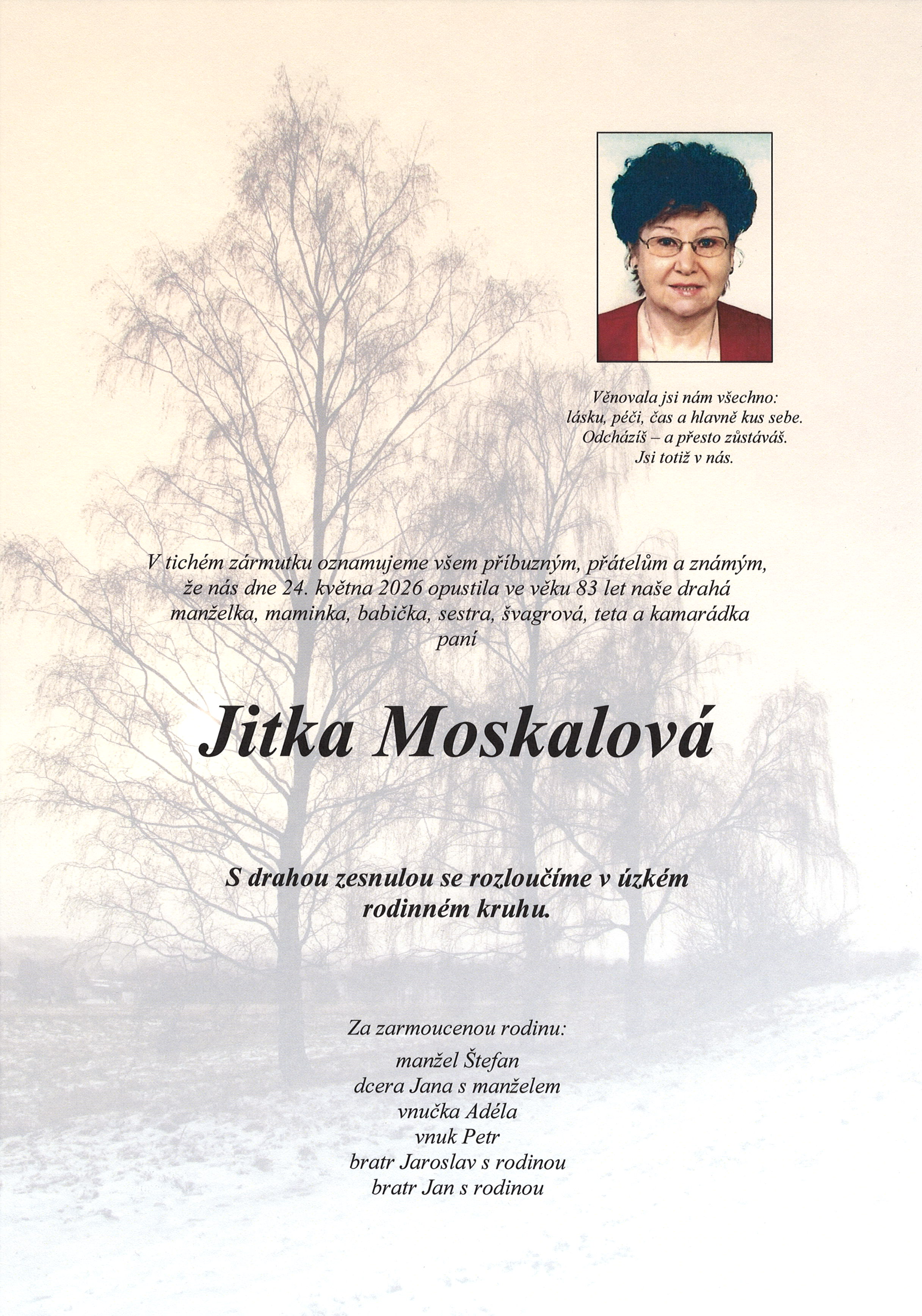 parte Moskalová Jitka