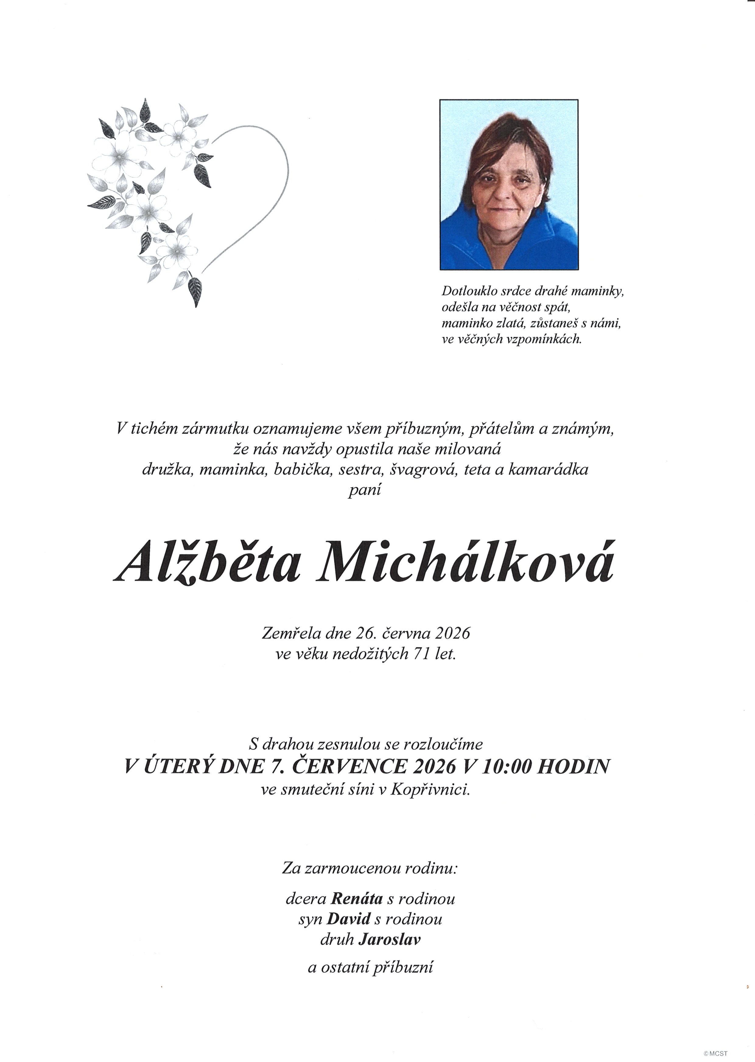 Michálková Alžběta sken