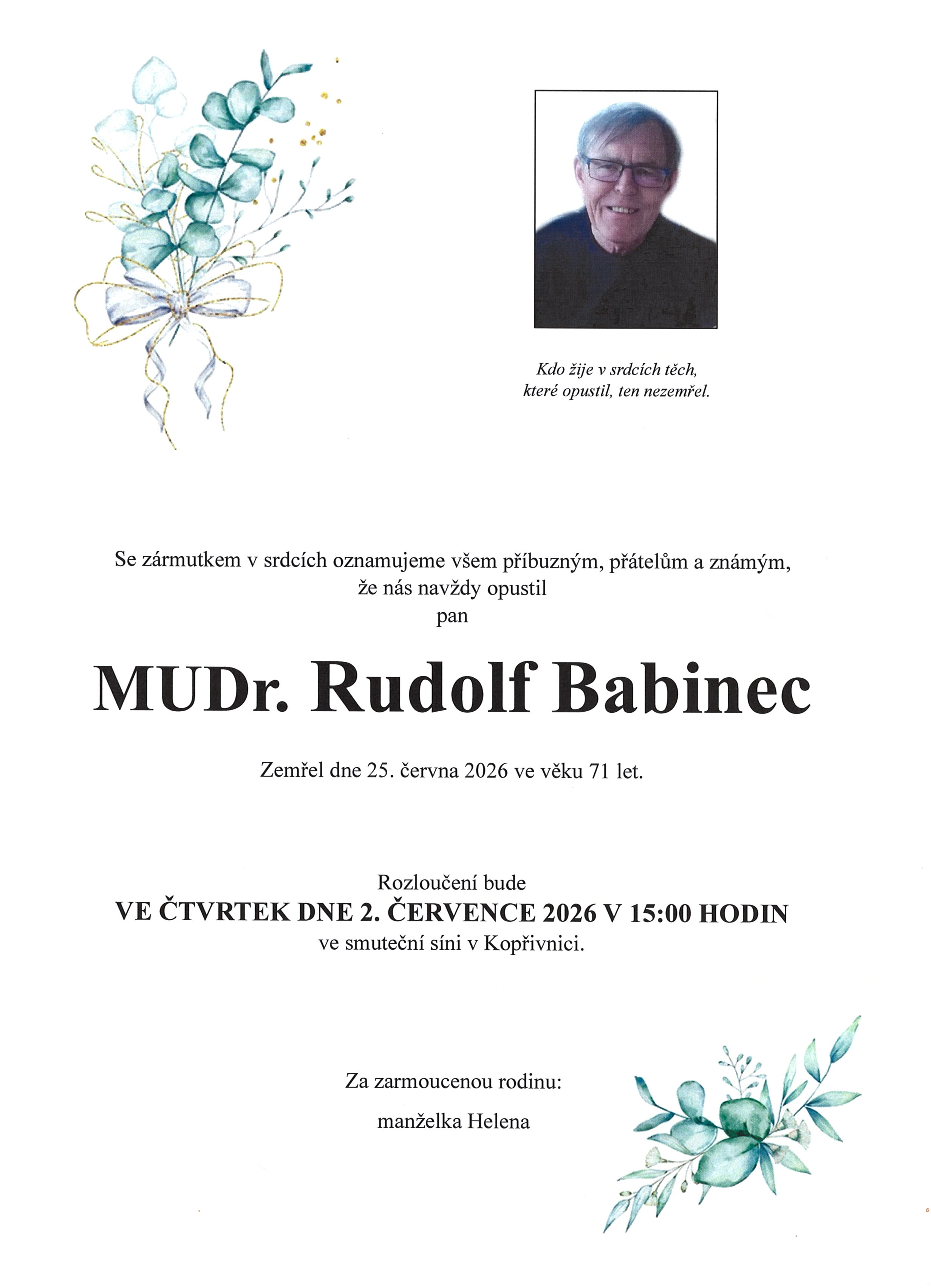Babinec Rudolf sken