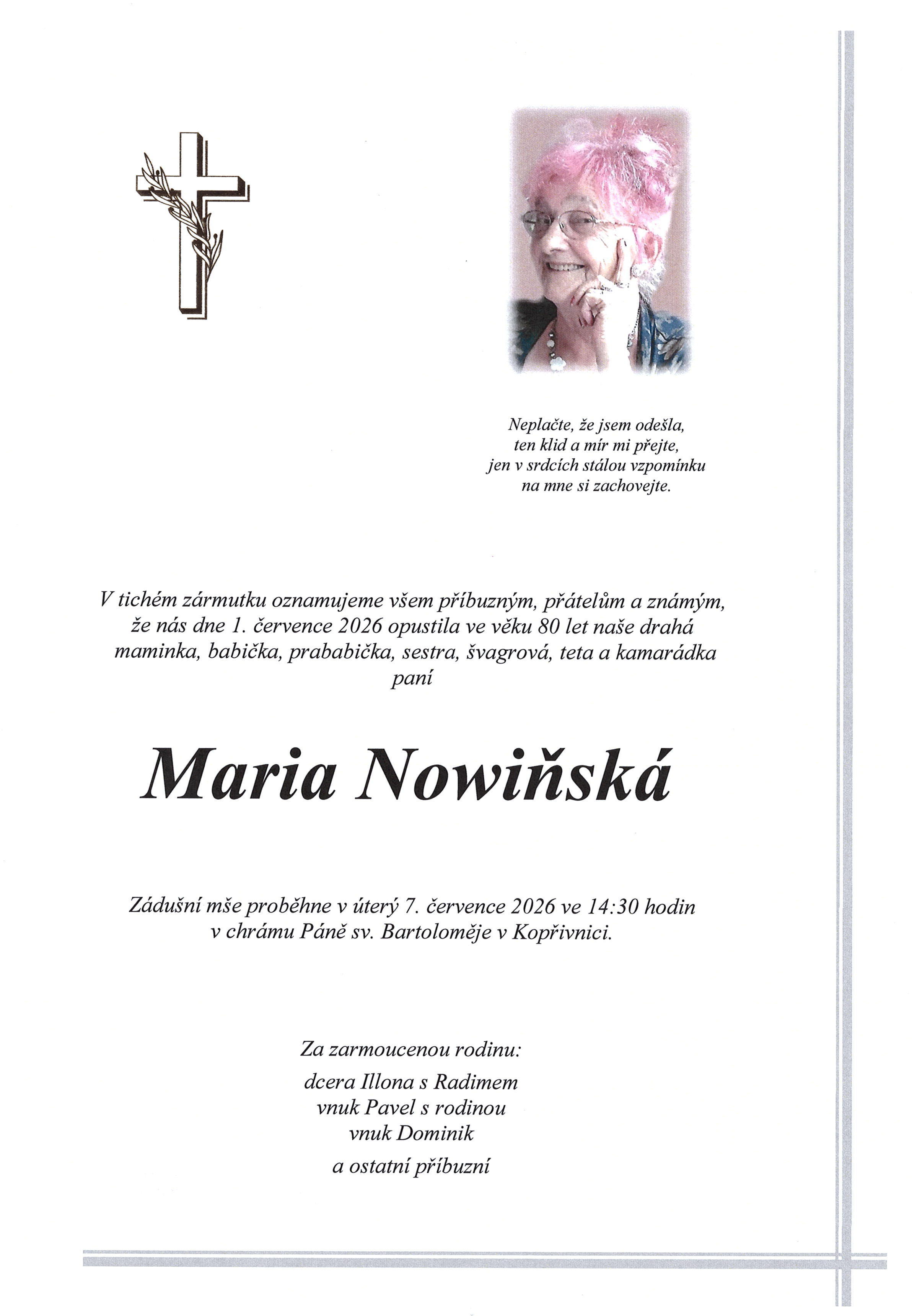 parte Nowiňská Maria