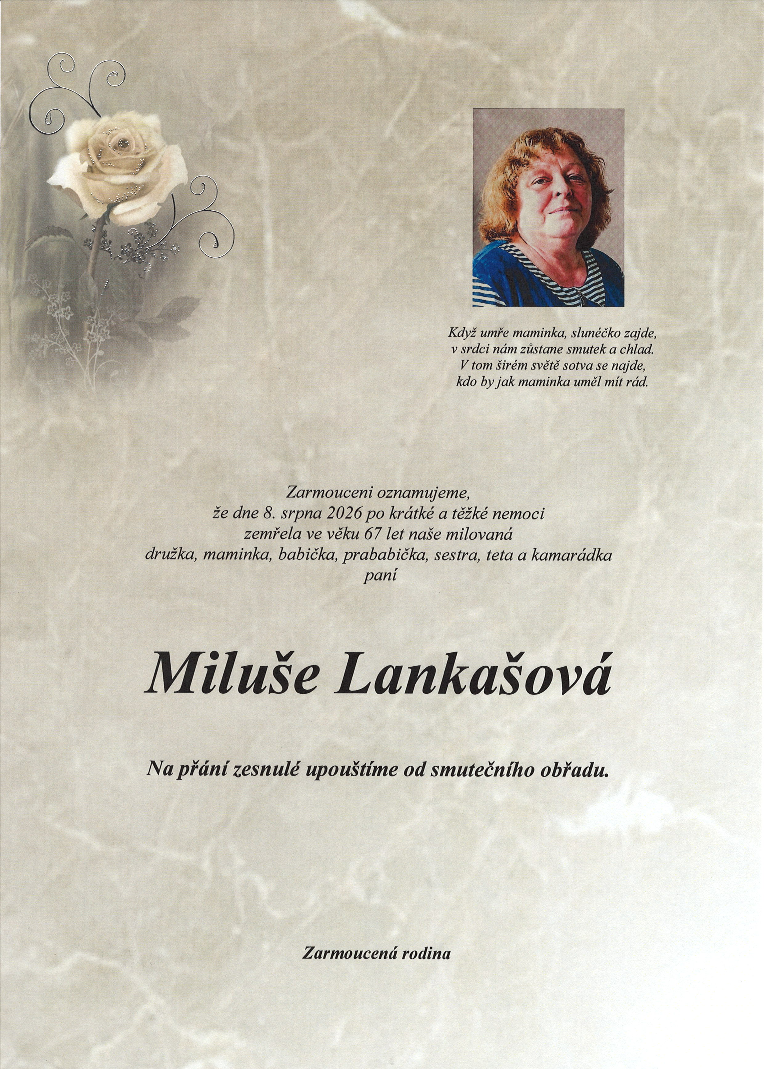 parte Lankašová Miluše