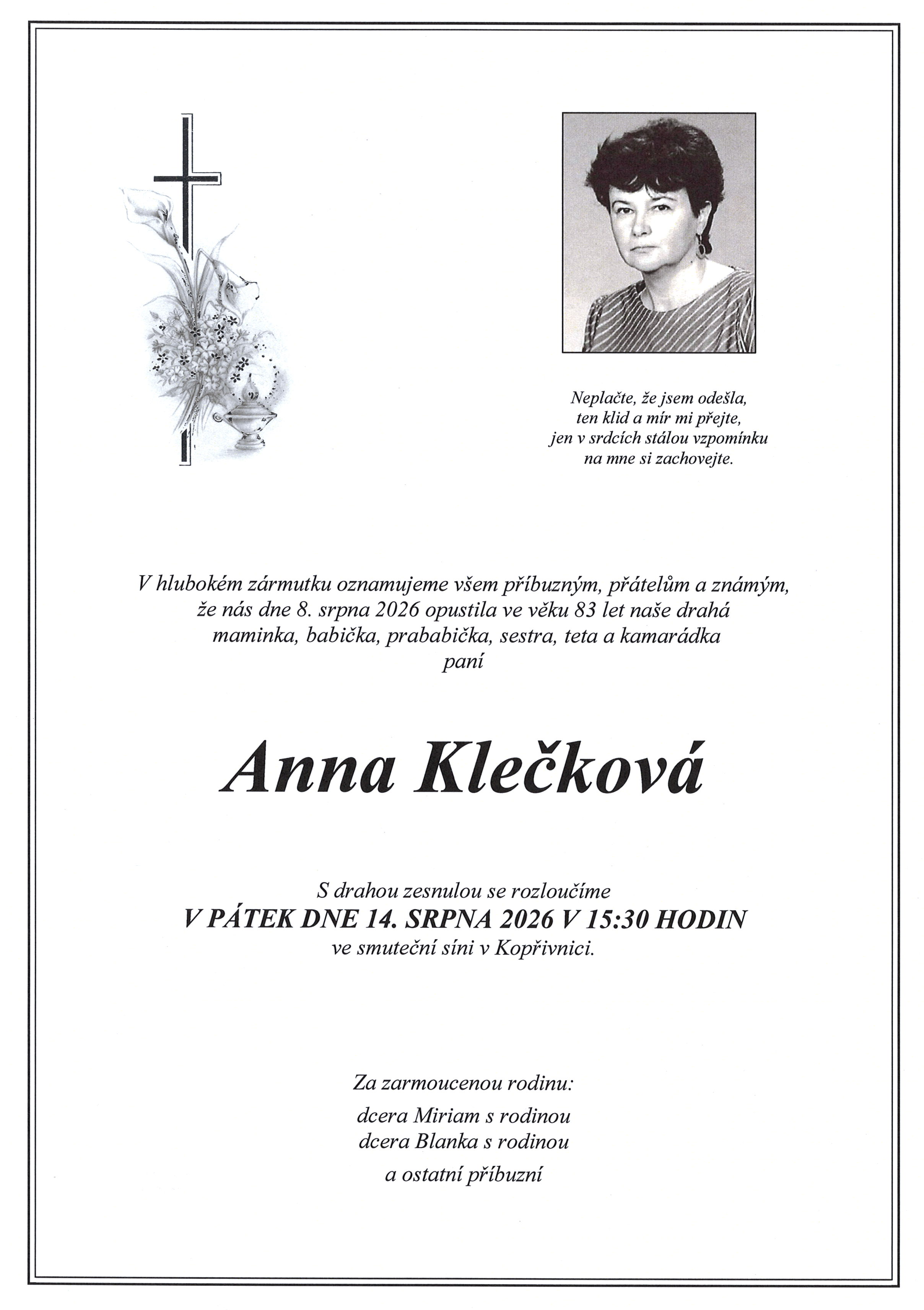 parte Klečková Anna
