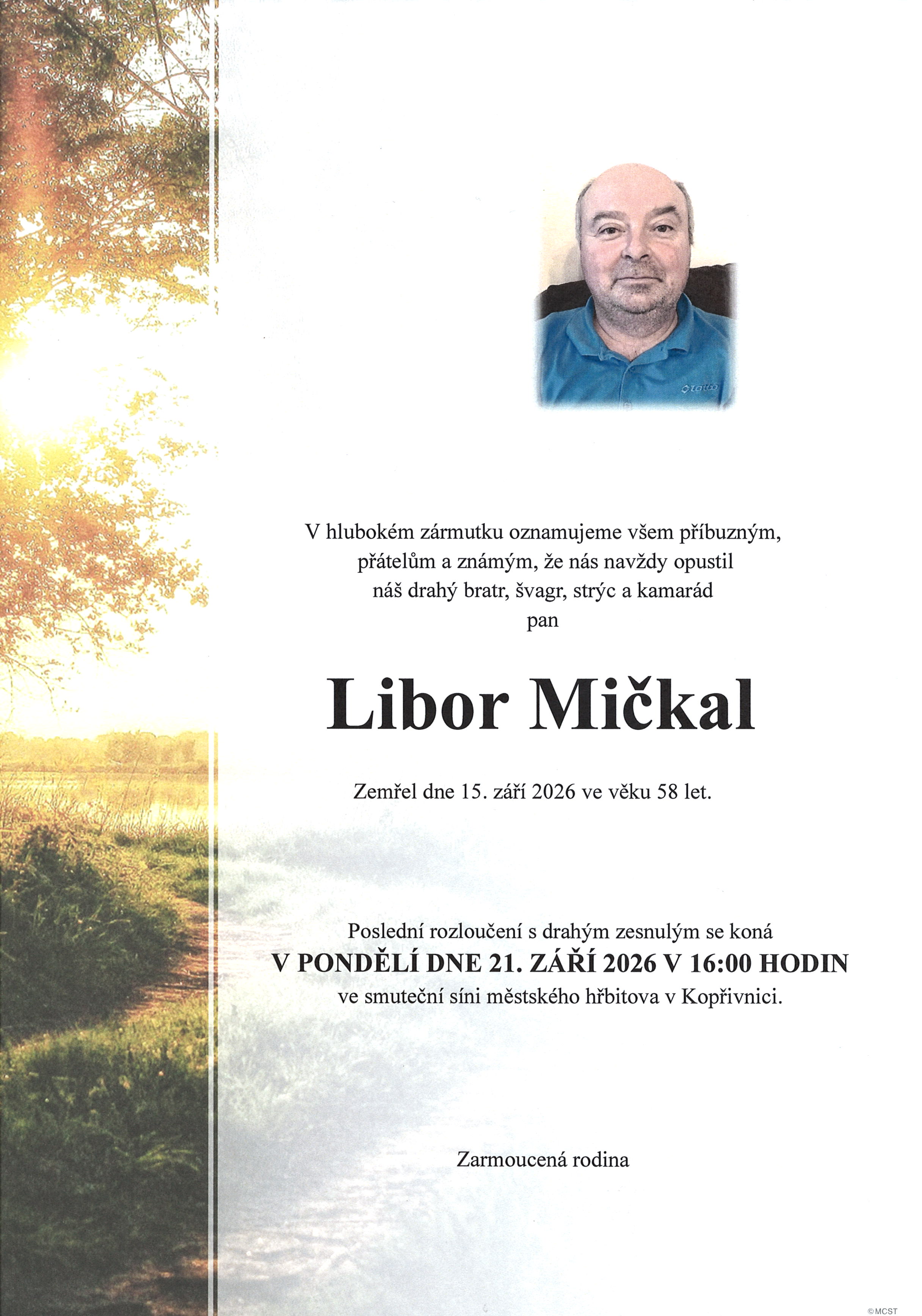 Mičkal Libor parte