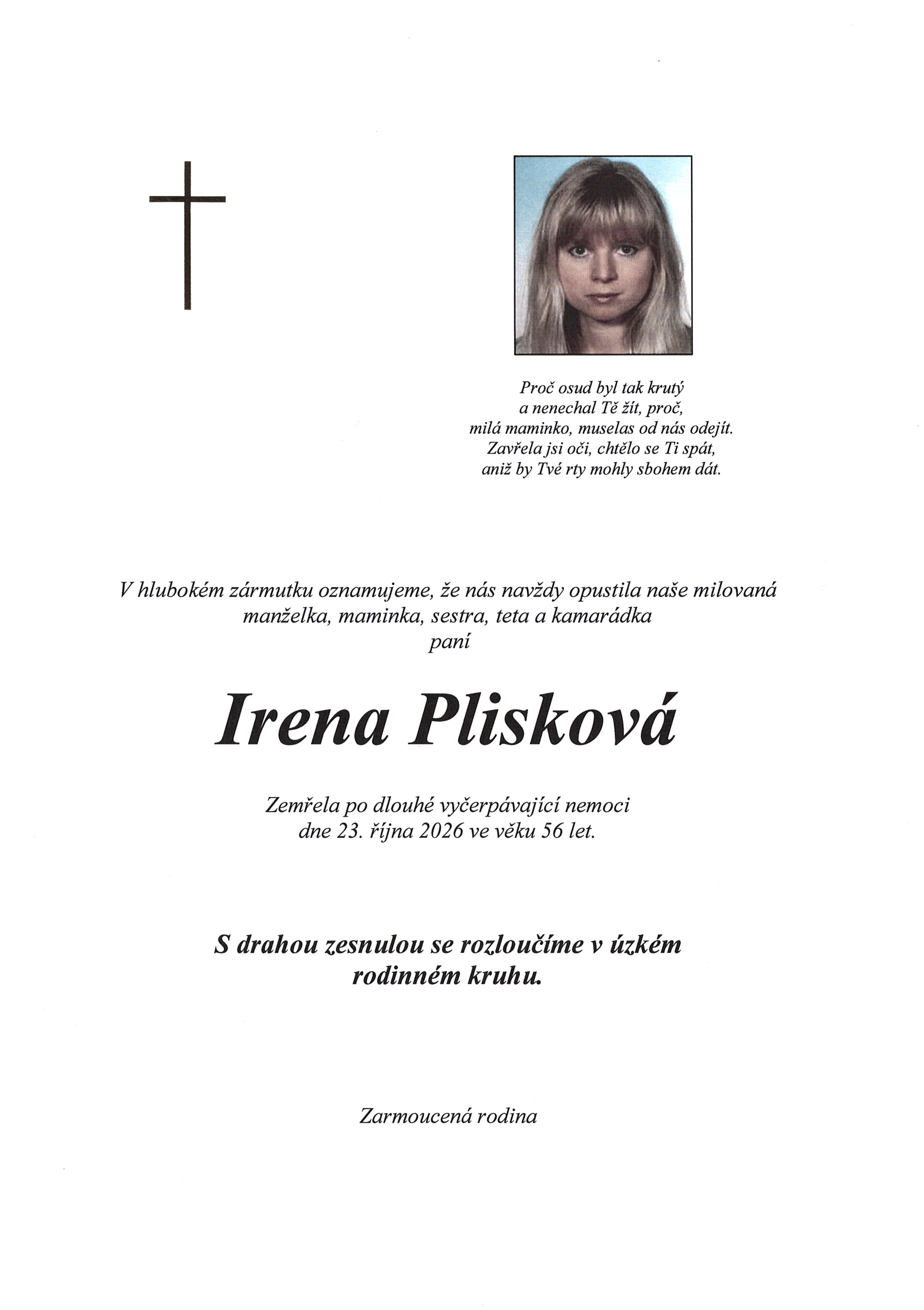 Plisková Irena sken