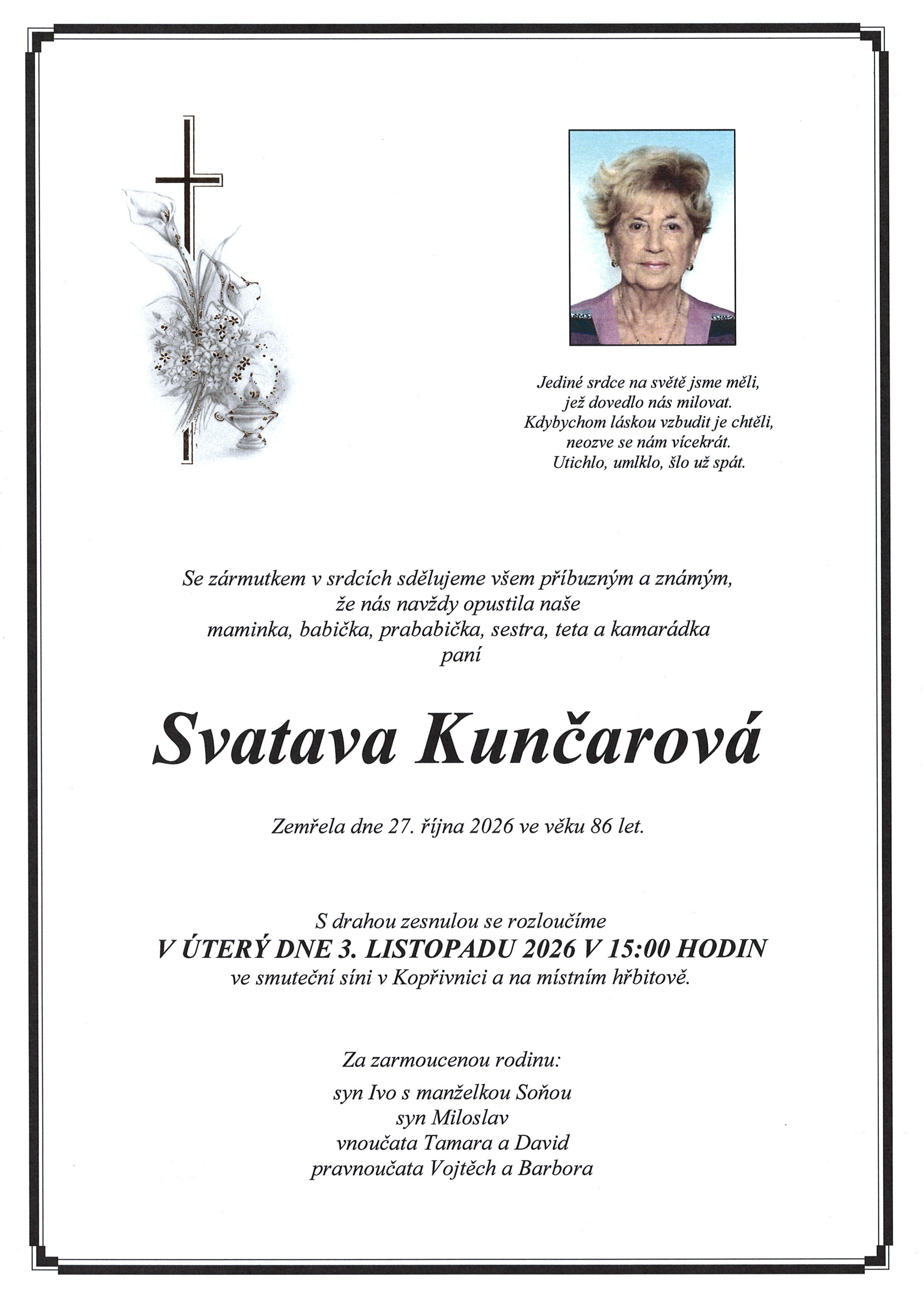 parte Kunčarová Svatava