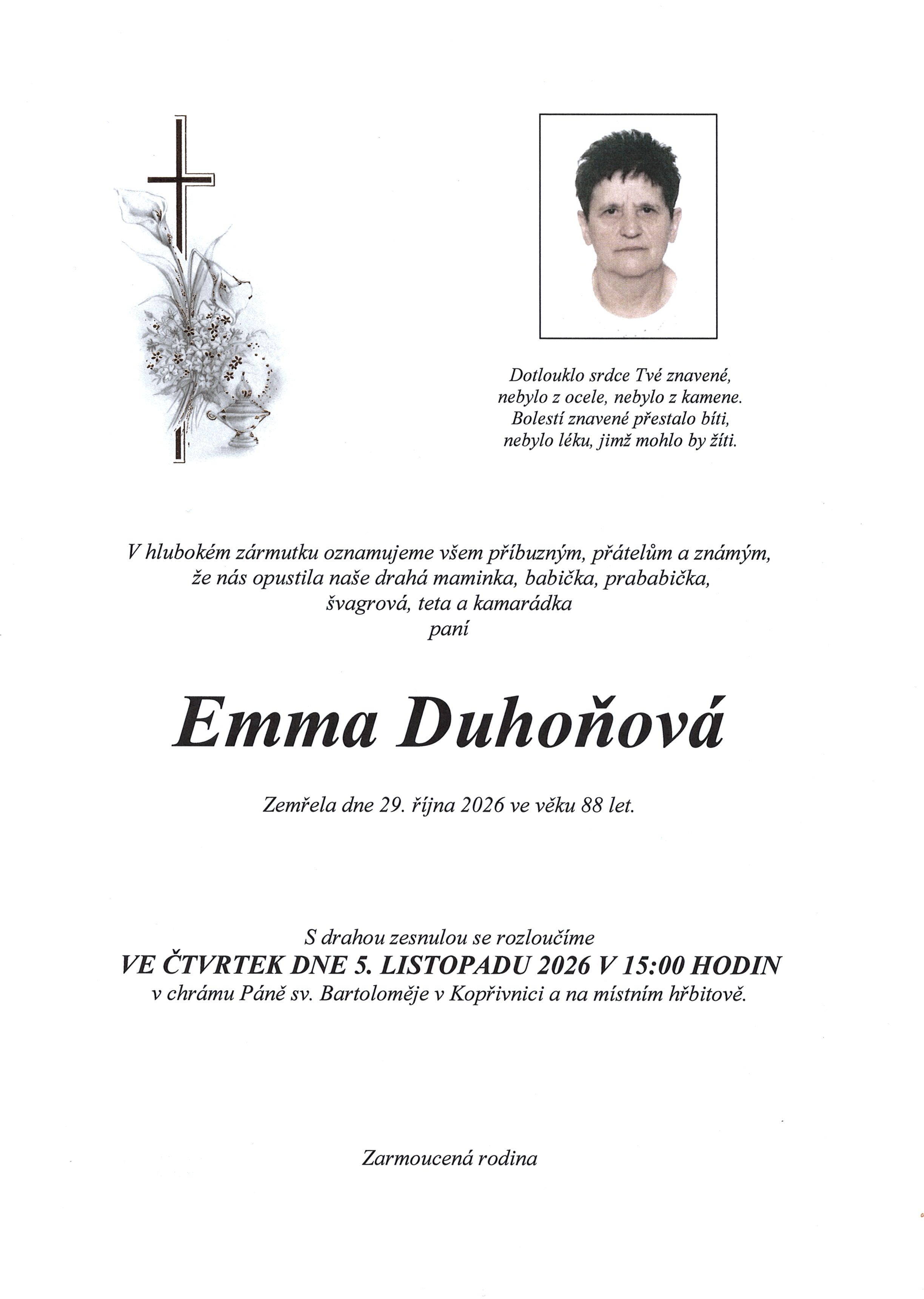 parte Duhoňová Emma