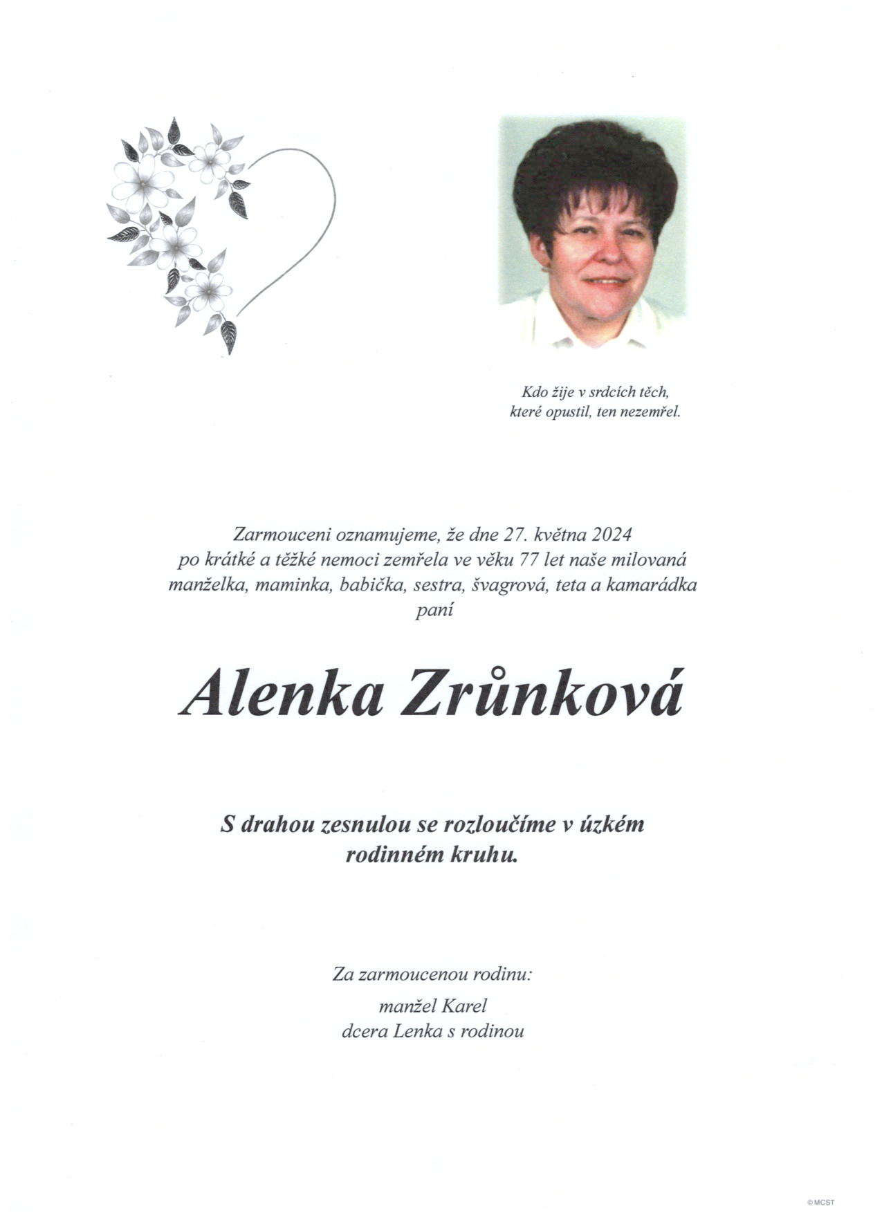 Zrůnková Alenka